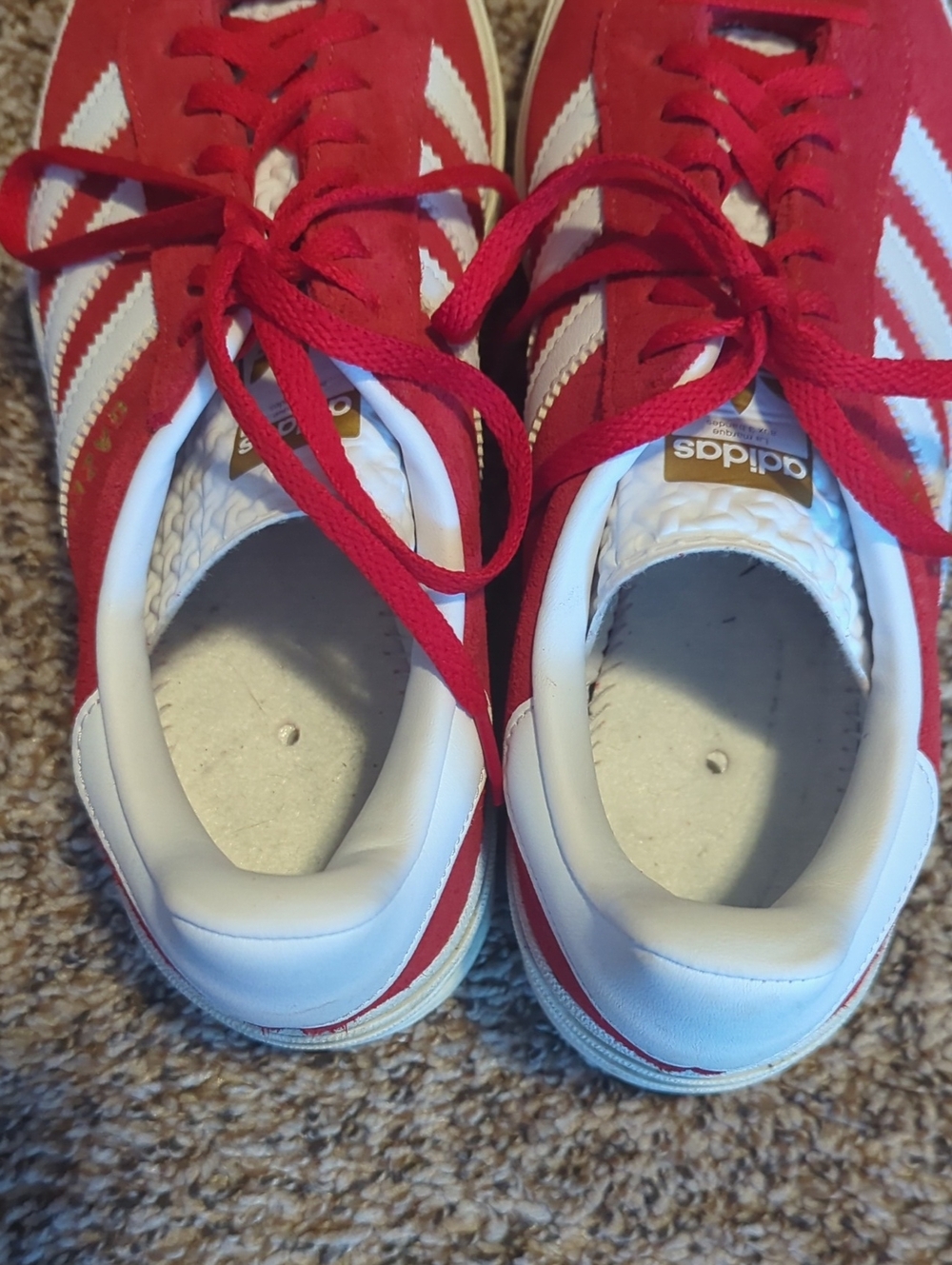 Adidas Gazelle Bold Red And White Sneakers - Picture 5 of 7